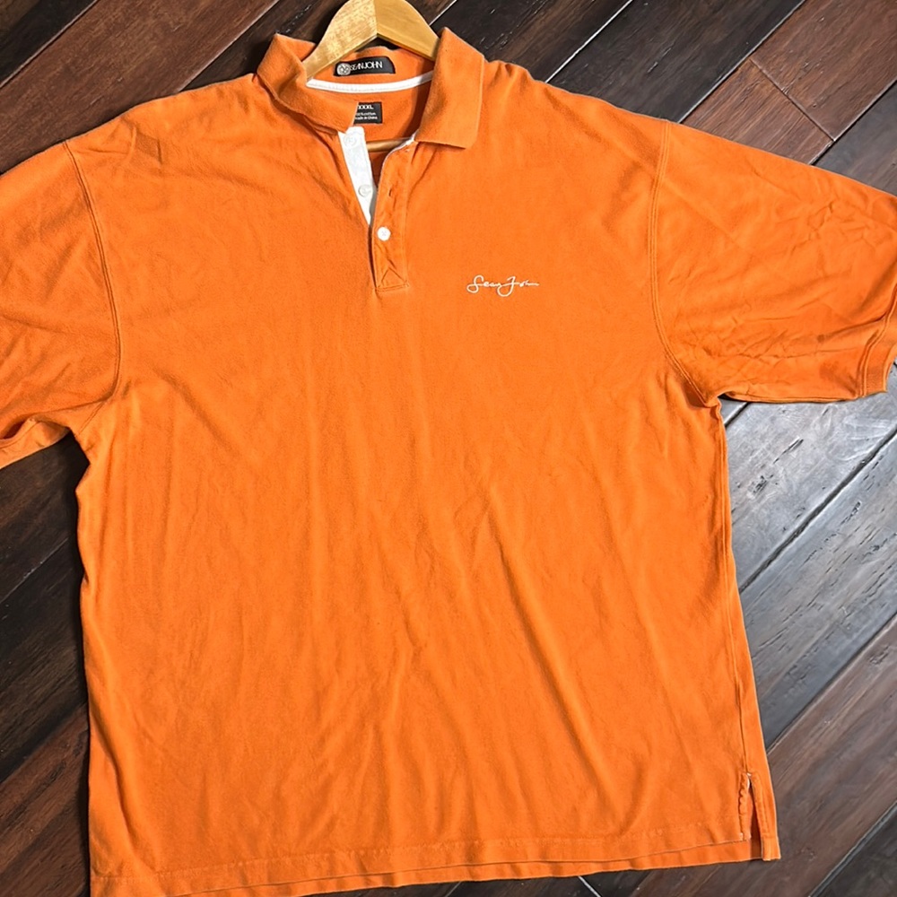 Sean John size XXXL Orange Polo Shirt